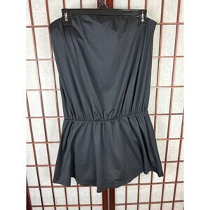 Aerie Women's Black strapless dress with built-in shorts with pockets size med
